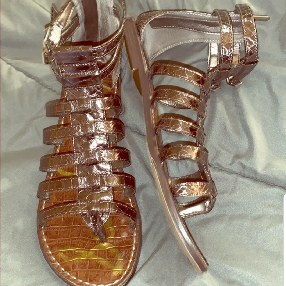 Sam Edelman Gladiator Gunmetal sandals